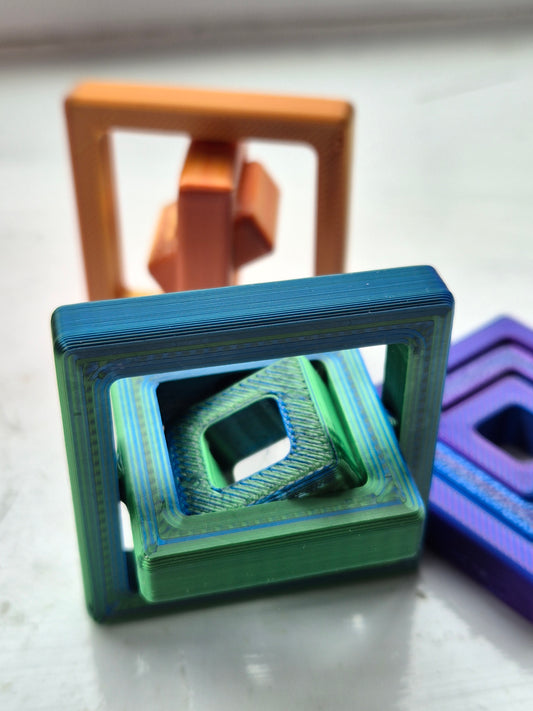 3dFidgets Gyro square fidget toy for fidget hands trending fidgety toy 2024 craze sensory fidgettoy adults