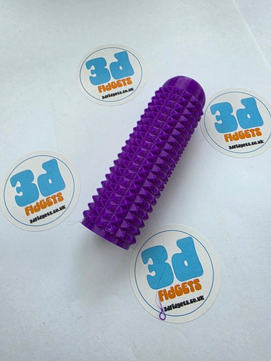 3dFidgets Pain Squeezer - Massage Roller with Soft, Textured Spikes - for Feet, Body or Hands