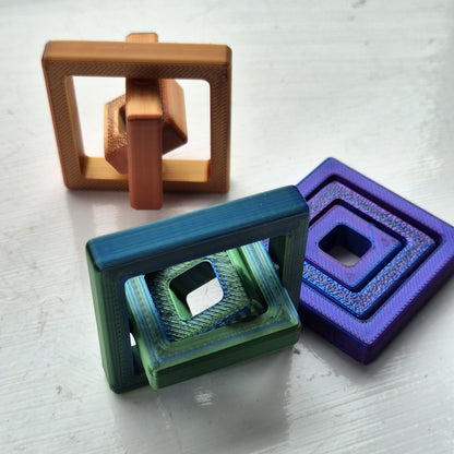 3dFidgets Gyro square fidget toy for fidget hands trending fidgety toy 2024 craze sensory fidgettoy adults
