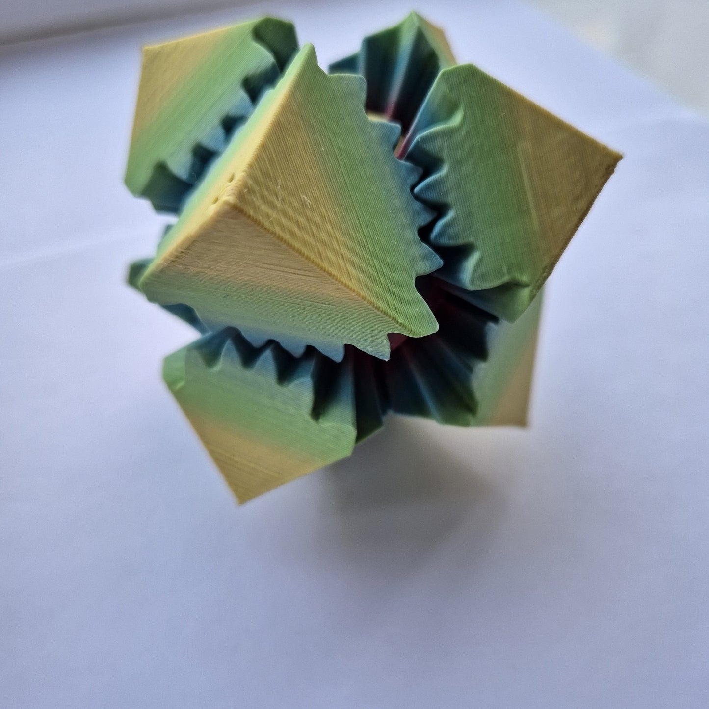 Fidget Gear Cube Colourful sensory fidget toy for ADHA autism and stimming
