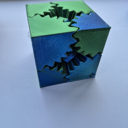Fidget Gear Cube Colourful sensory fidget toy for ADHA autism and stimming