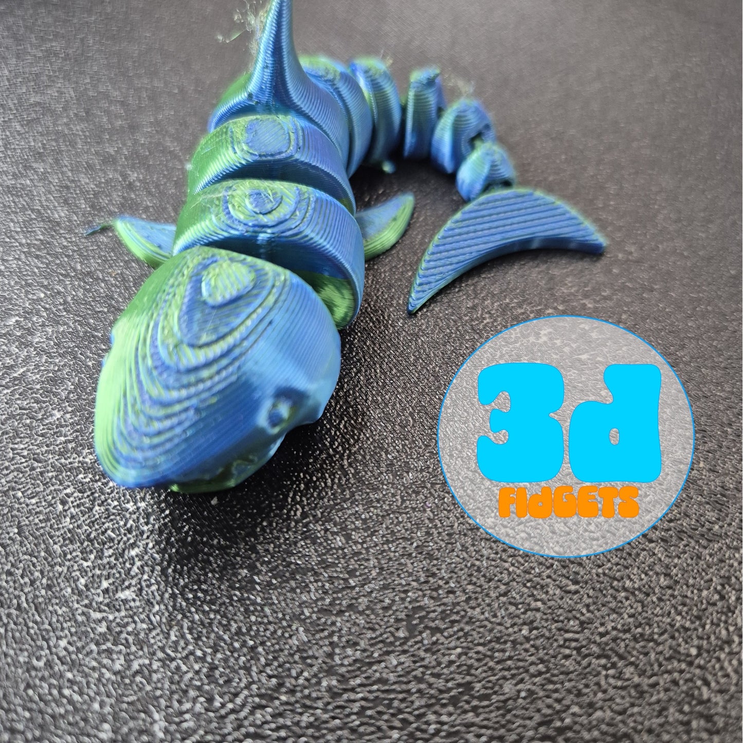 Flexi shark sensory fidget toy for ADHA Autism and stimming