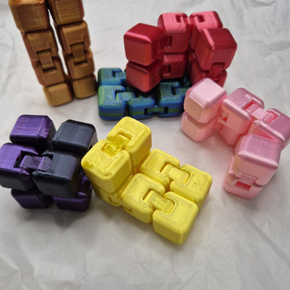 3dFidgets - Infinity Cube colourful fidget infinity Cube for idle hands trending fidgety toy