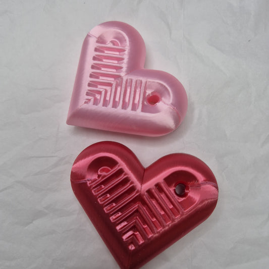 3dFidgets - heartSnap - Magnetic snap in heart shape with textured inside perfect for ADHD, autism and neurodivergent people