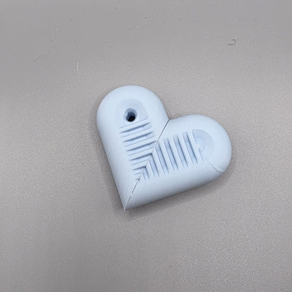 sensit heartSnap - Magnetic snap finger toy in heart shape with textured inside perfect for ADHD, autism and neurodivergent people
